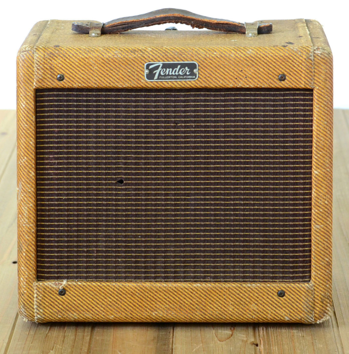 Vintage 1962 Fender Champ Tweed Amp 5F1 Circuit