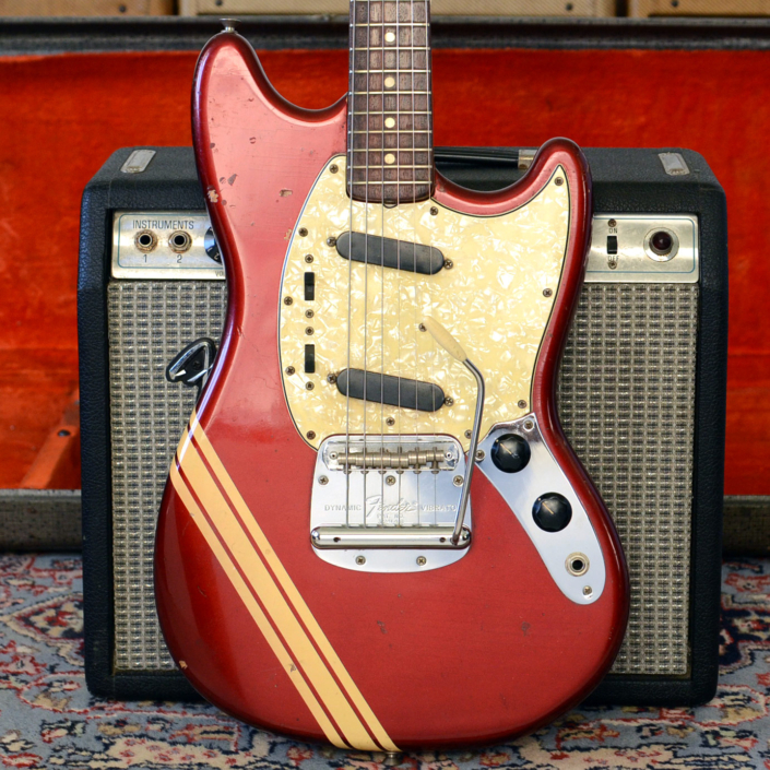 Vintage 1972 Fender Mustang Competition Red